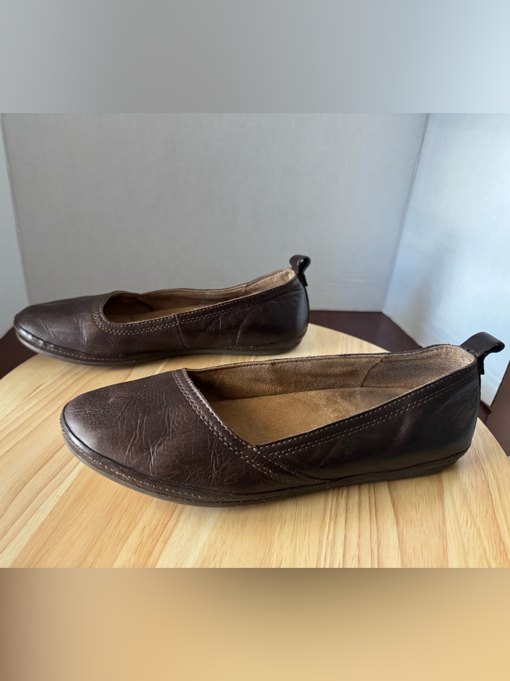 Olukai Alahula Ballet flats Brown Leather Women's Size 9